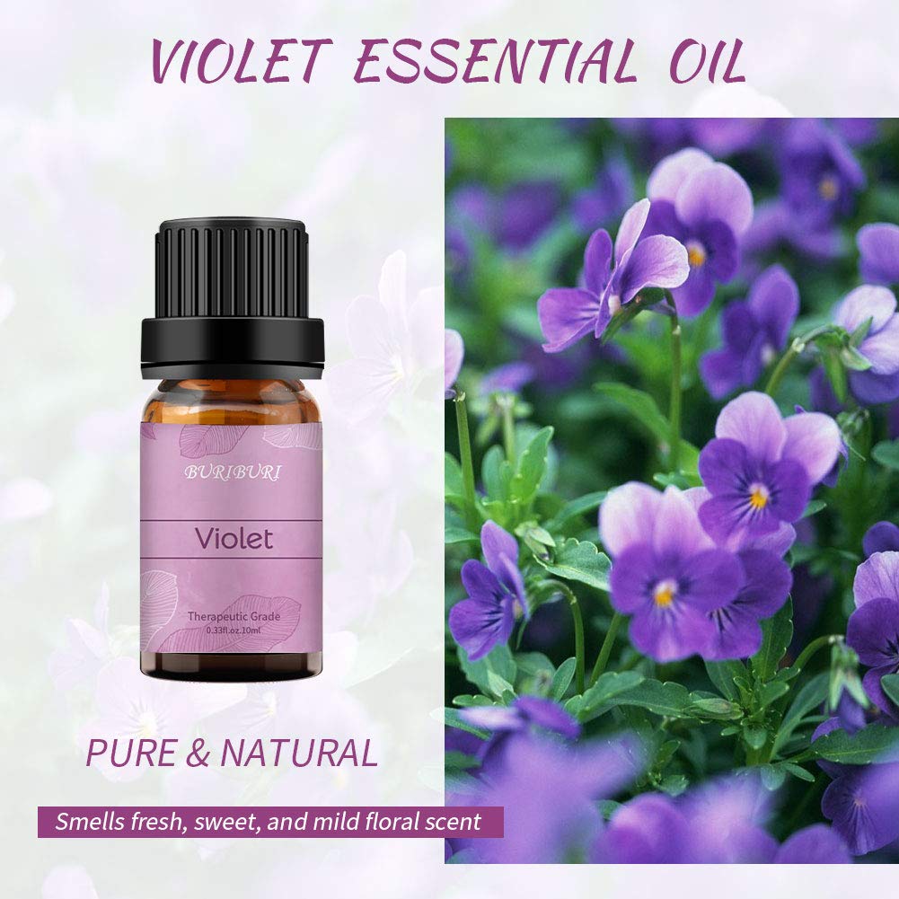 BURIBURI violet oil for soap and candle making with floral scent.