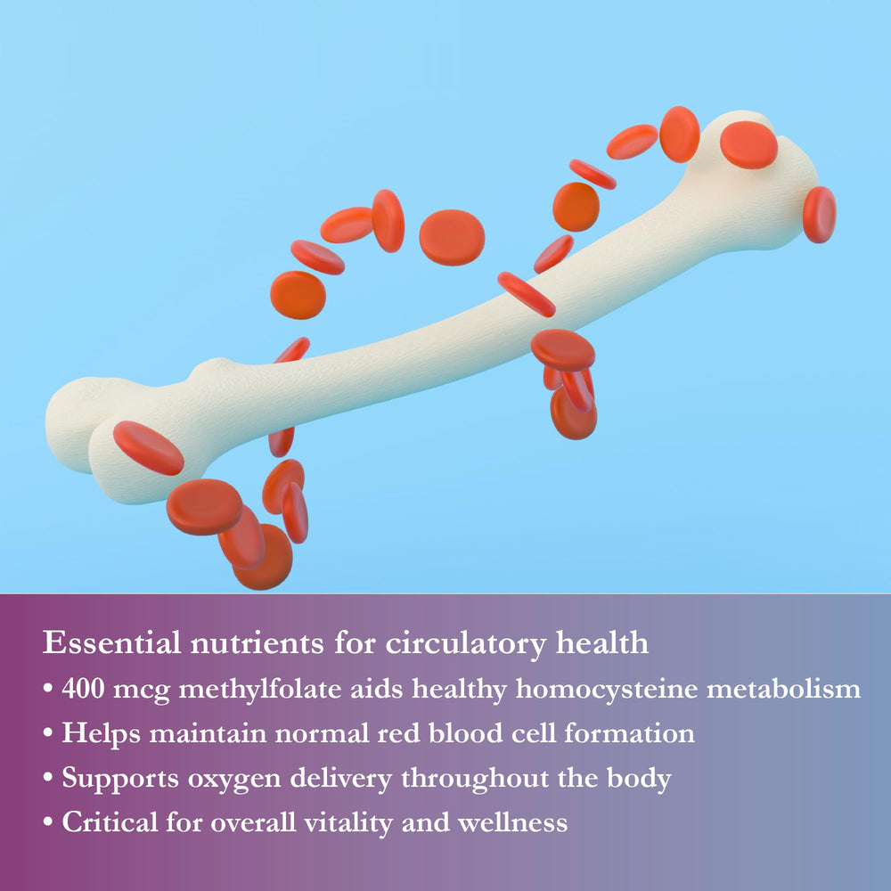 Buried Treasure B Complete ingredients panel highlights eight B vitamins