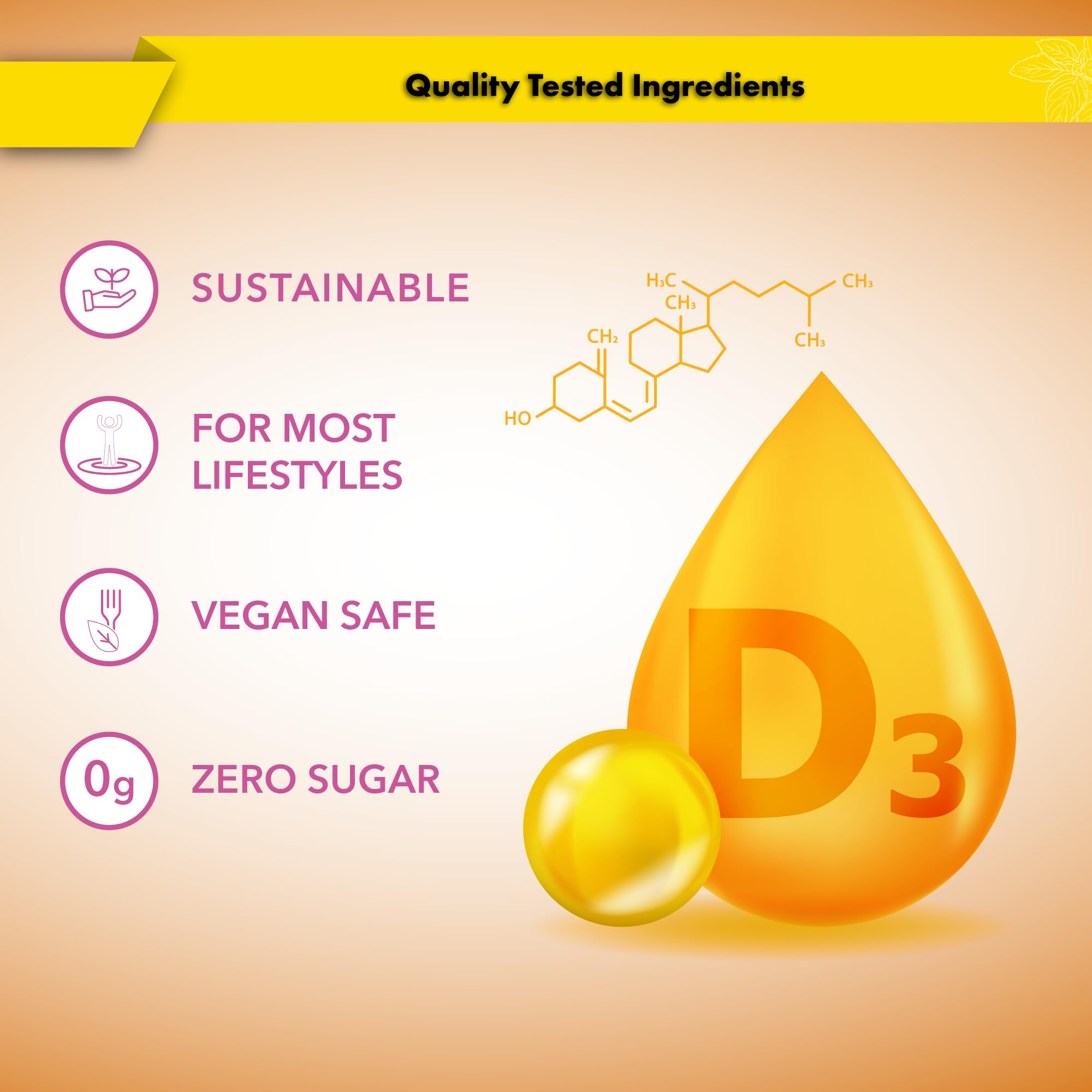 Buried Treasure D3 K2 drops on countertop ready for daily use.