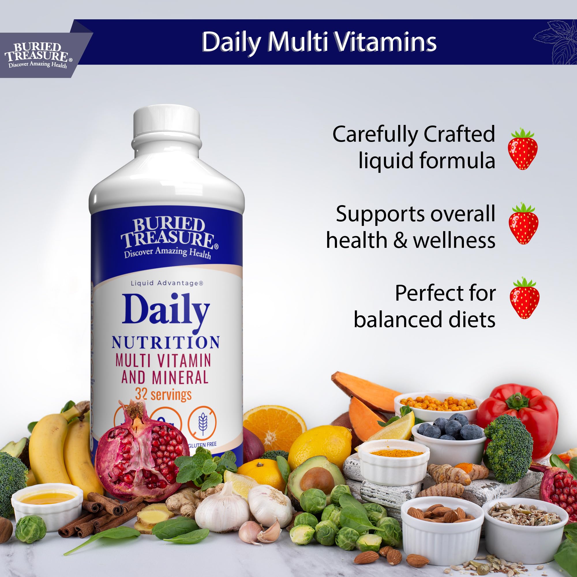 Buried Treasure Daily Nutrition dropper close-up emphasizing precise dosing for consistency