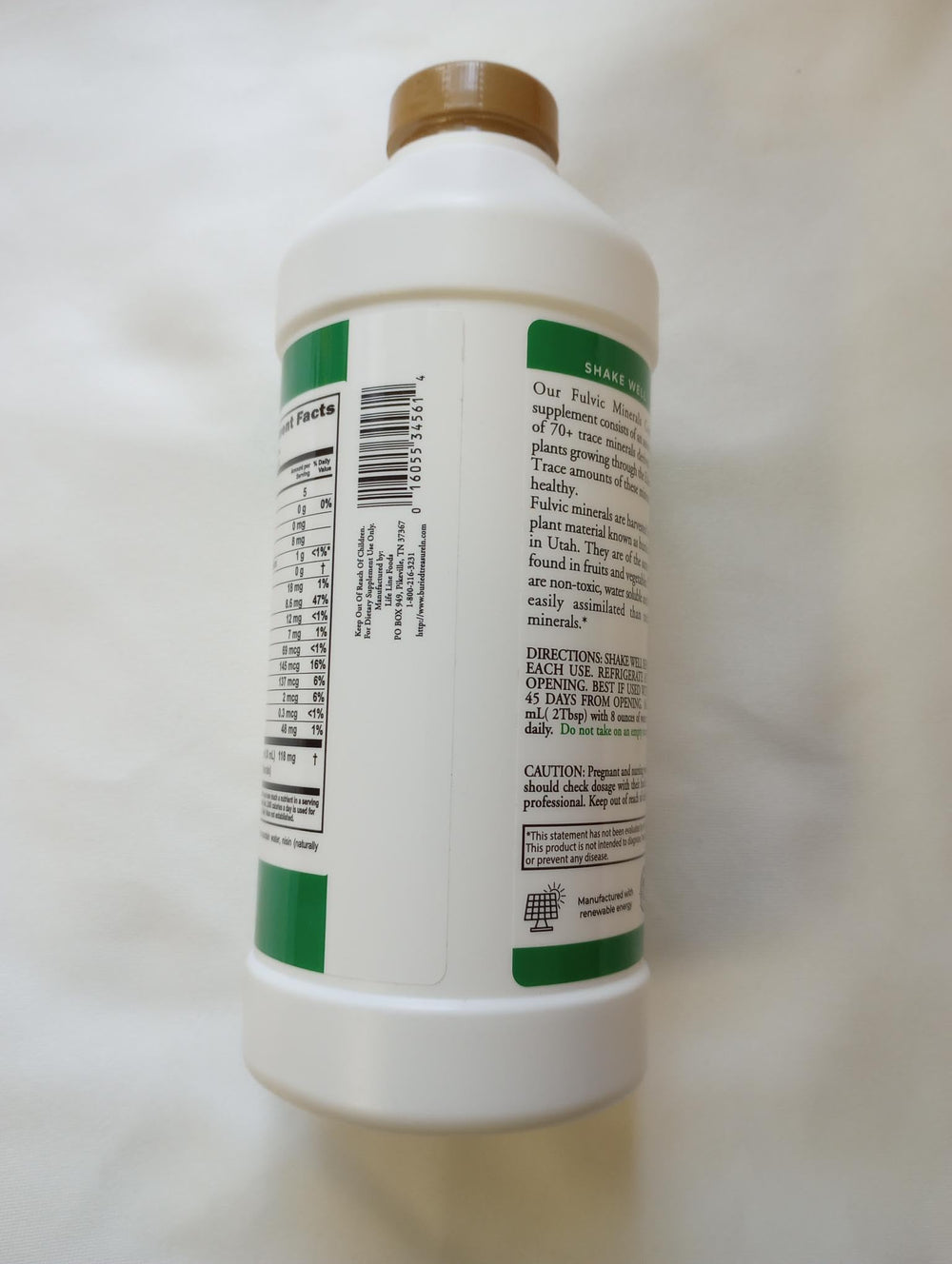 Measuring cup with liquid for accurate daily mineral intake