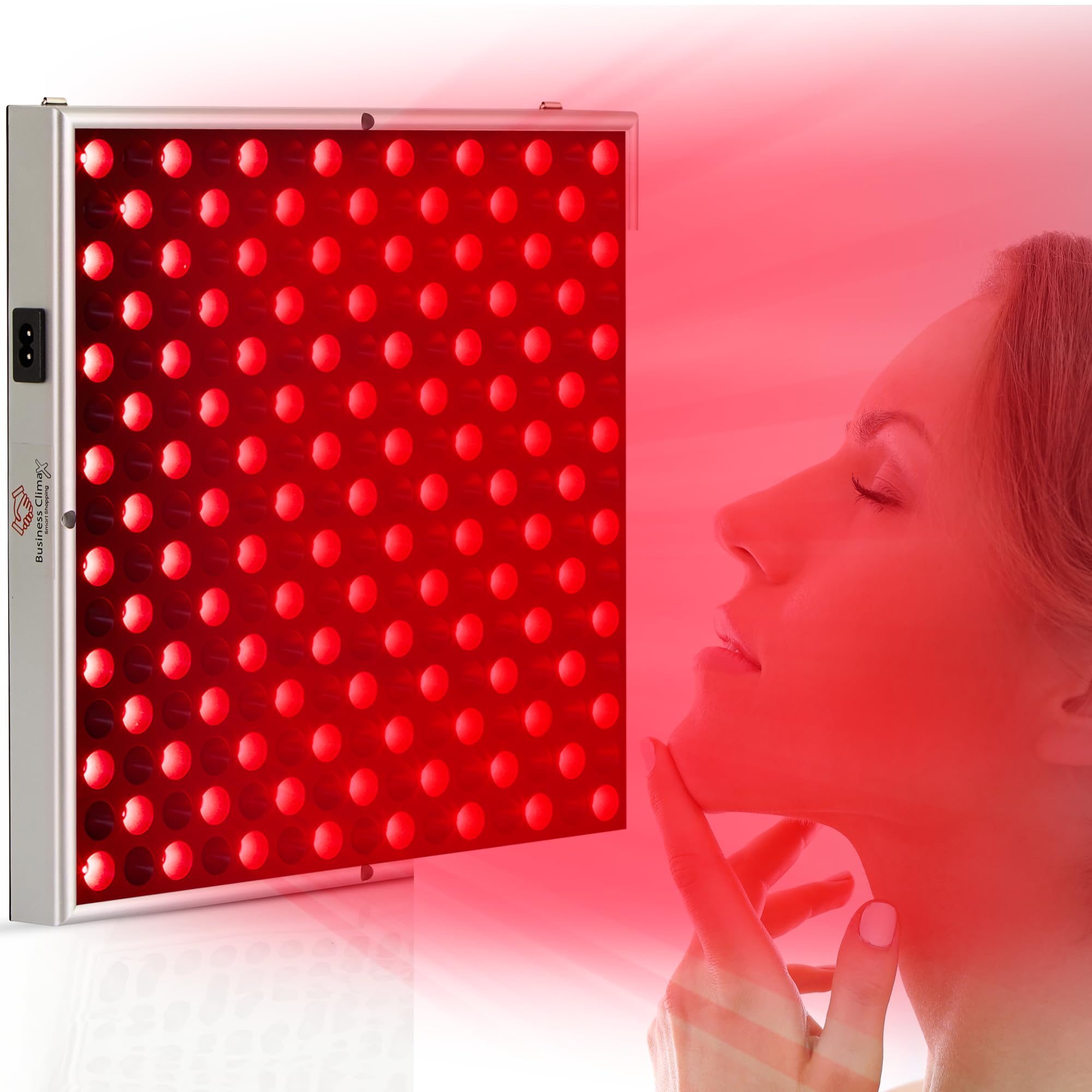 Business Climax pain relief for muscle and joint soreness with red light therapy.