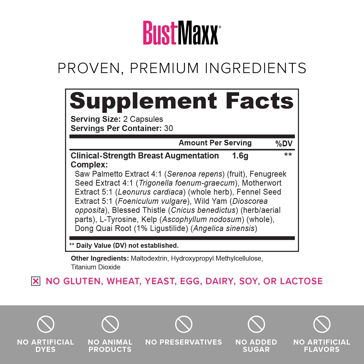 BustMaxx product shot on table communicates ready-to-use supplement routine