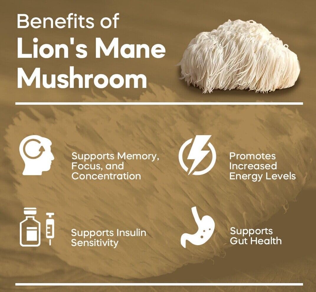Buy The Crave USDA organic lion's mane powder label signals purity.