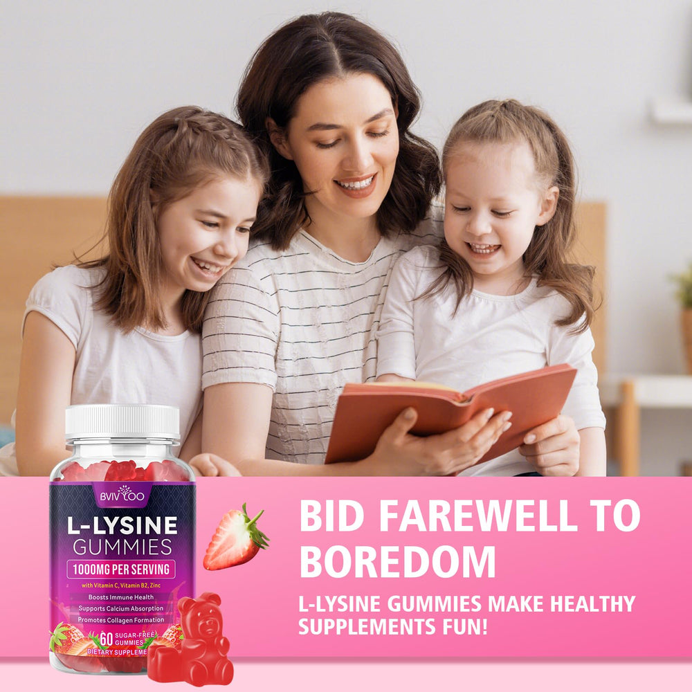 BVIVLOO L-Lysine Gummies serving suggestion for easy daily use.