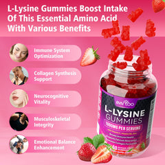 BVIVLOO L-Lysine Gummies third-party testing badge denotes purity and potency.