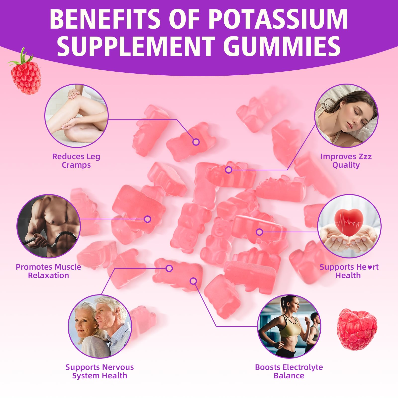 BVIVLOO potassium gummies bottle-back-label indicates quality manufacturing for reliable daily use.