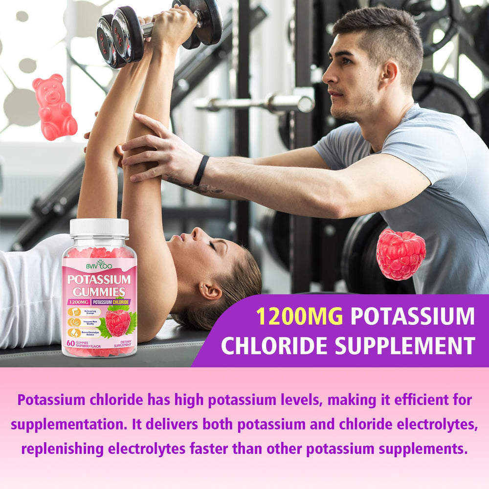 BVIVLOO potassium gummies package-interior-view suggests easy gluten-free daily routine.