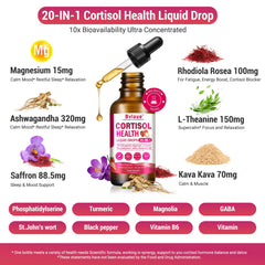 Bvlaue cortisol drops dropper pouring for easy under-tongue use