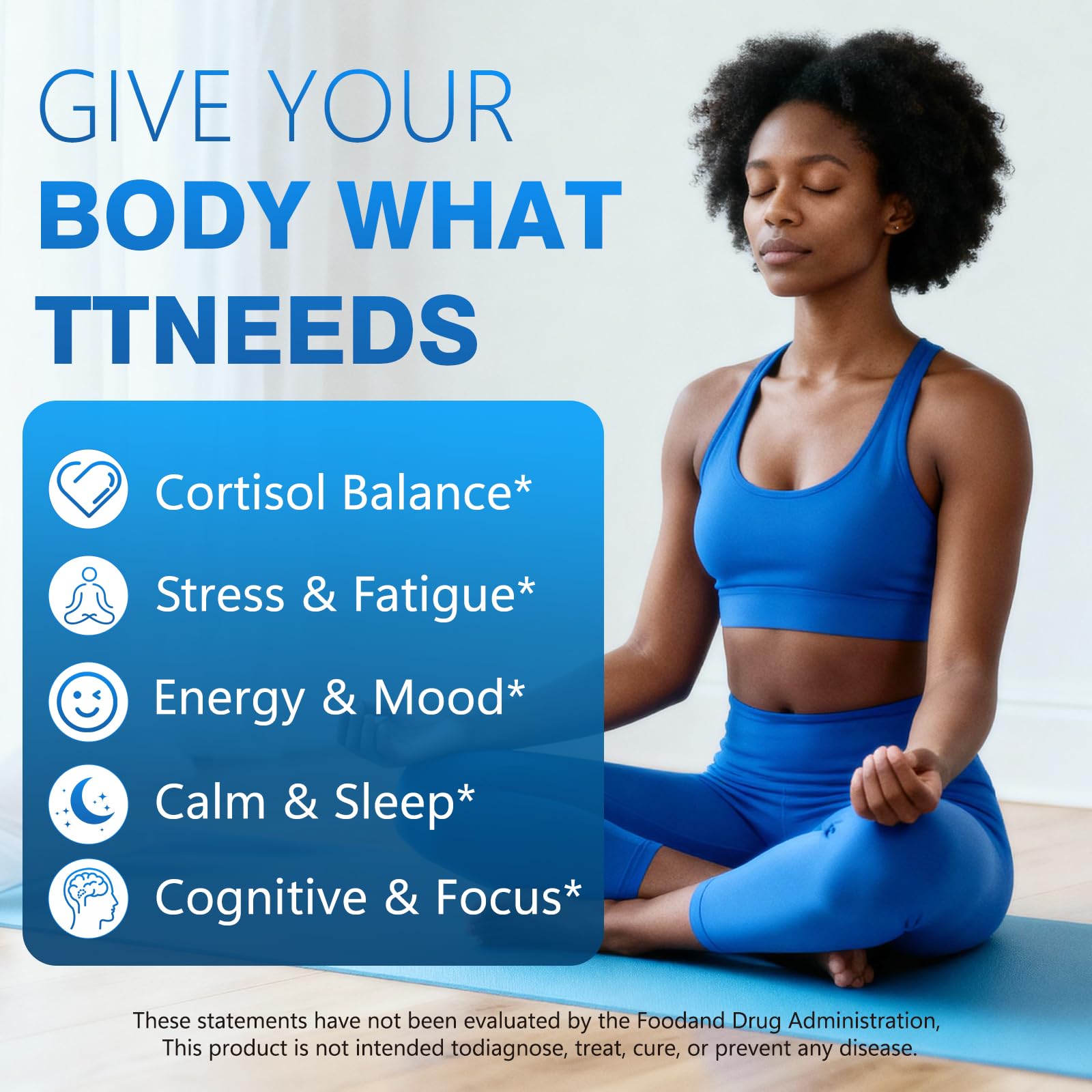 Bvlaue cortisol reducer capsules poured for stress relief and mood support