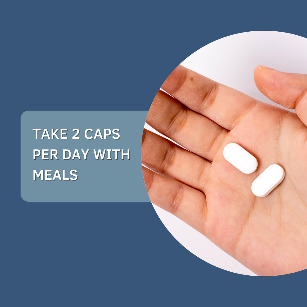 BY CARIOLA 5-HTP capsules close-up emphasizing natural formula for calm evenings.