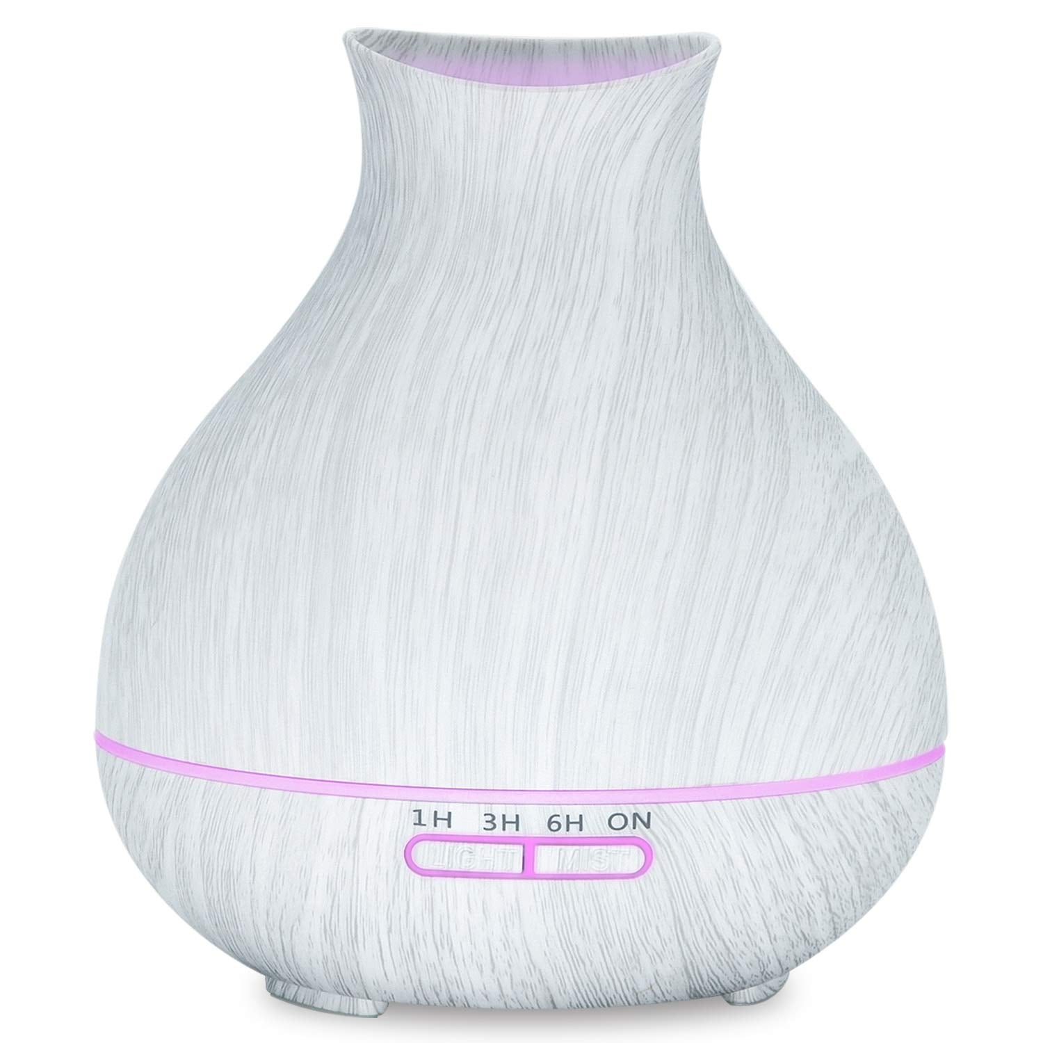 BZseed aromatherapy diffuser in wood grain finish with 550ml capacity for lasting aroma