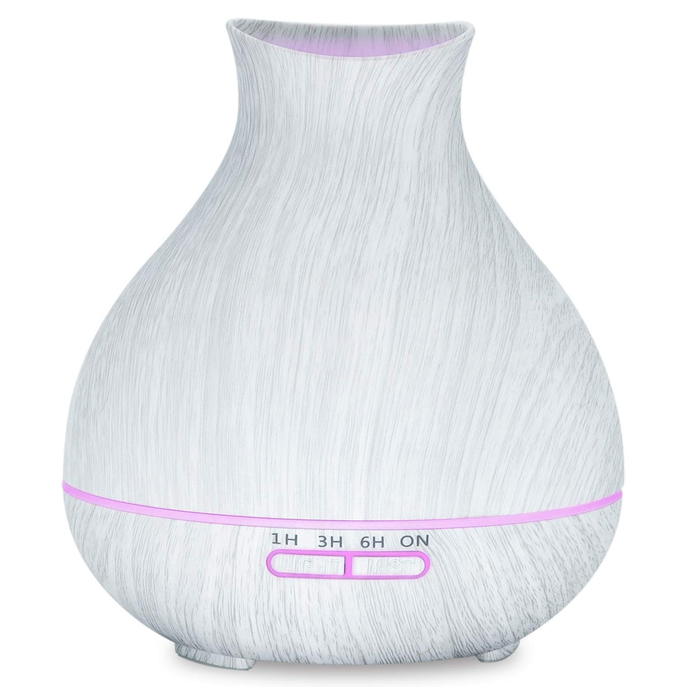 BZseed aromatherapy diffuser in wood grain finish with 550ml capacity for lasting aroma