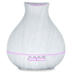BZseed aromatherapy diffuser in wood grain finish with 550ml capacity for lasting aroma