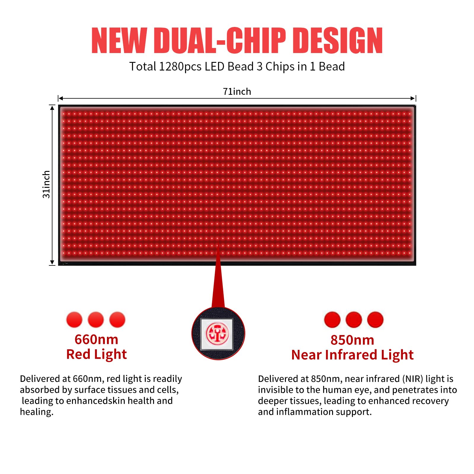 cabpay 660nm red light emission visible glow for ambiance.