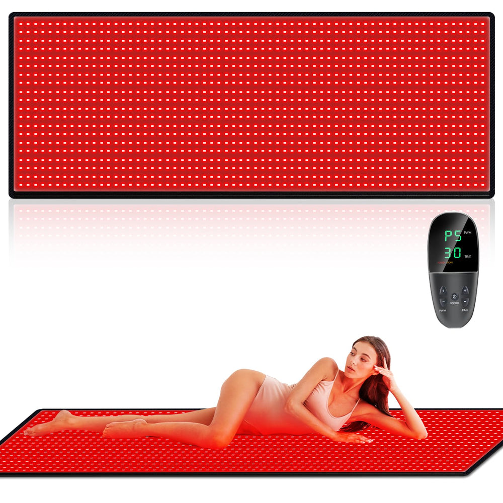 cabpay full-body red light therapy pad delivers enveloping warmth and comfort.