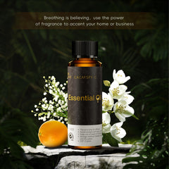 CACAFSFY cypress wood diffuser oil bottle emphasizing long-lasting aroma in bedrooms.