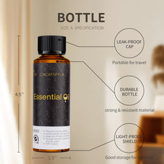 CACAFSFY premium diffuser oil bottle highlights luxury hotel feel at home.
