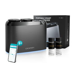 CACAFSFY waterless diffuser front view with dual nozzles delivering room aroma