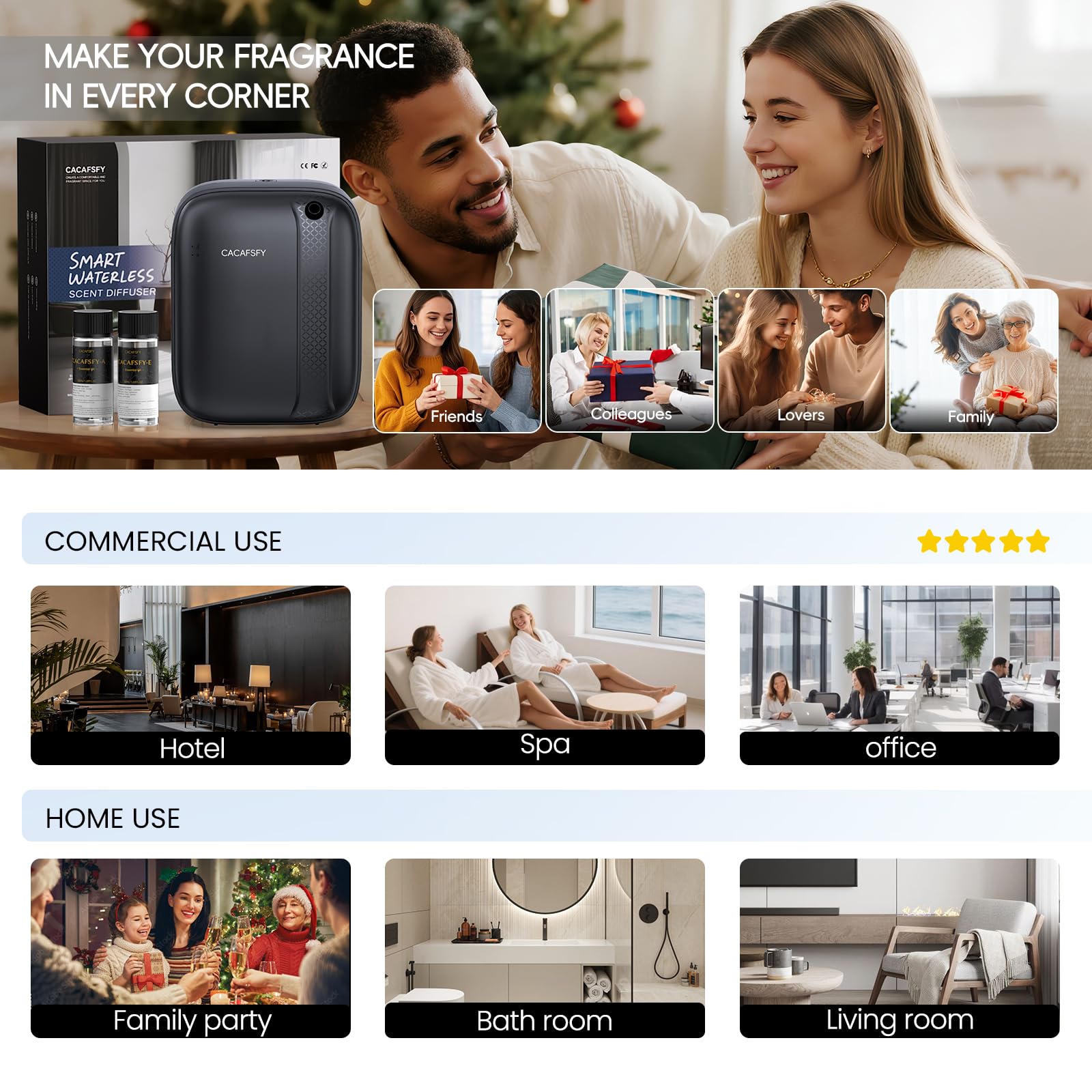 CACAFSFY hotel spa inspired diffuser silhouette for premium ambiance