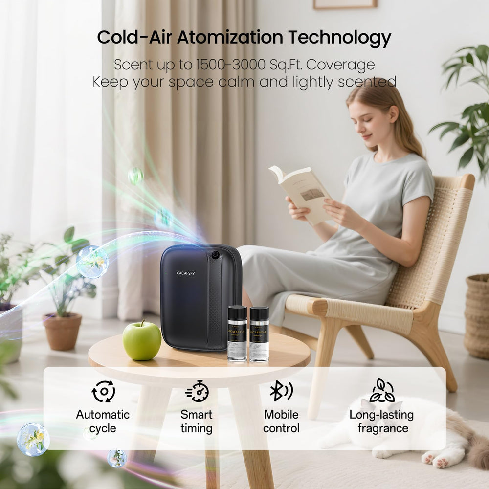 CACAFSFY wall mountable diffuser shown in sleek setup