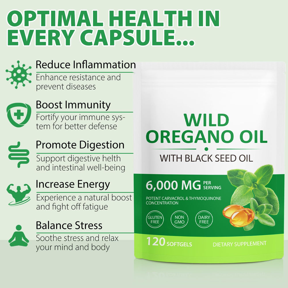 Cacukn oregano oil capsules, easy daily wellness routine.