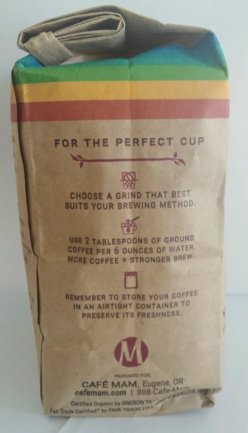 Cafe Mam Organic Enema Coffee setup illustrating preparation steps
