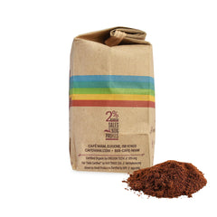 Cafe Mam compostable bag highlights eco-friendly storage and freshness.