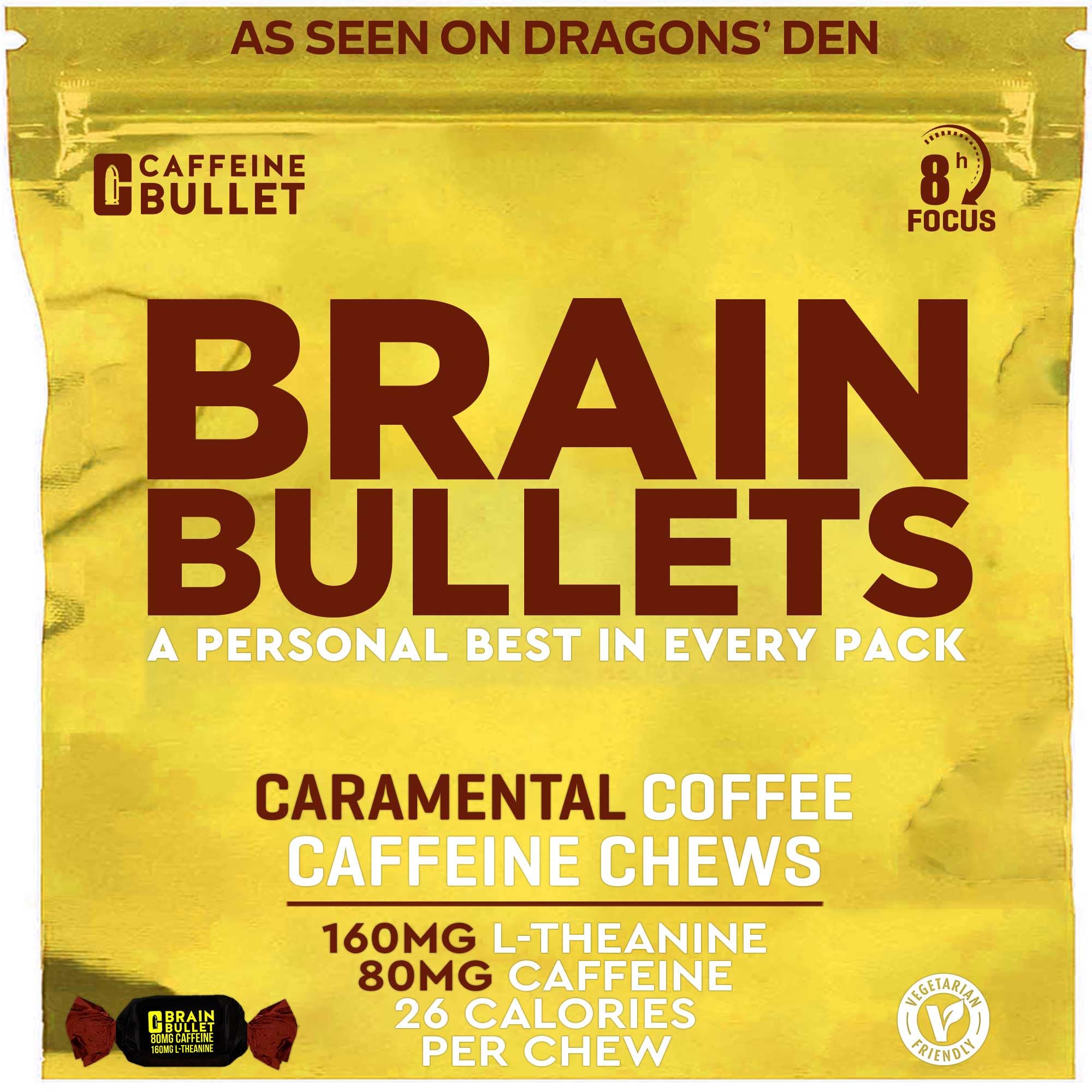 Brain Bullet bottle on desk offering on-the-go focus support.