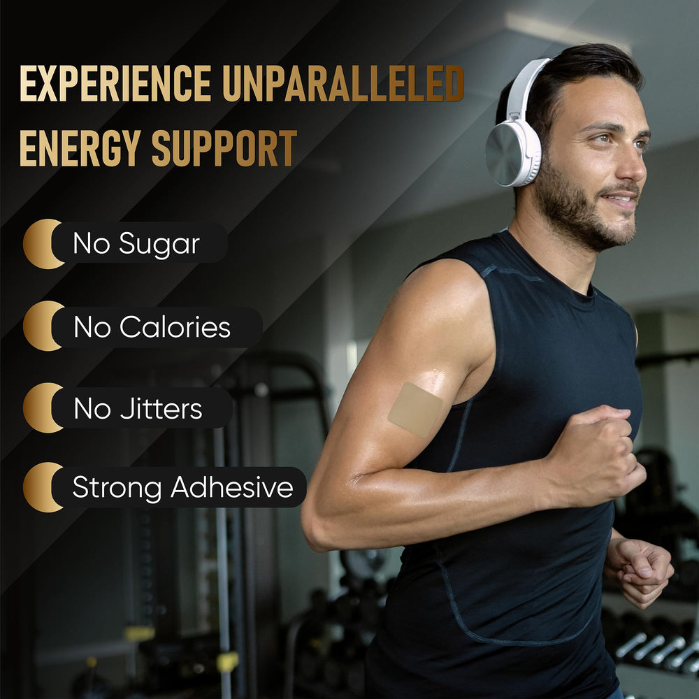 CAFFEINE PATCH 100mg user during workout.