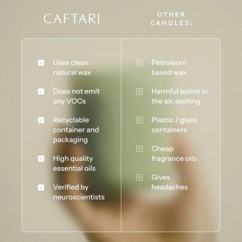 Caftari Elixir scent diffusion fills the room with citrus glow