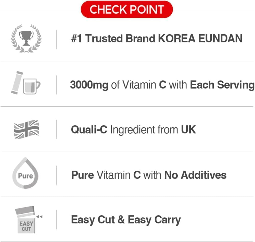 Caincosmetic Megadose Vitamin C sachet pack for convenient on-the-go use.