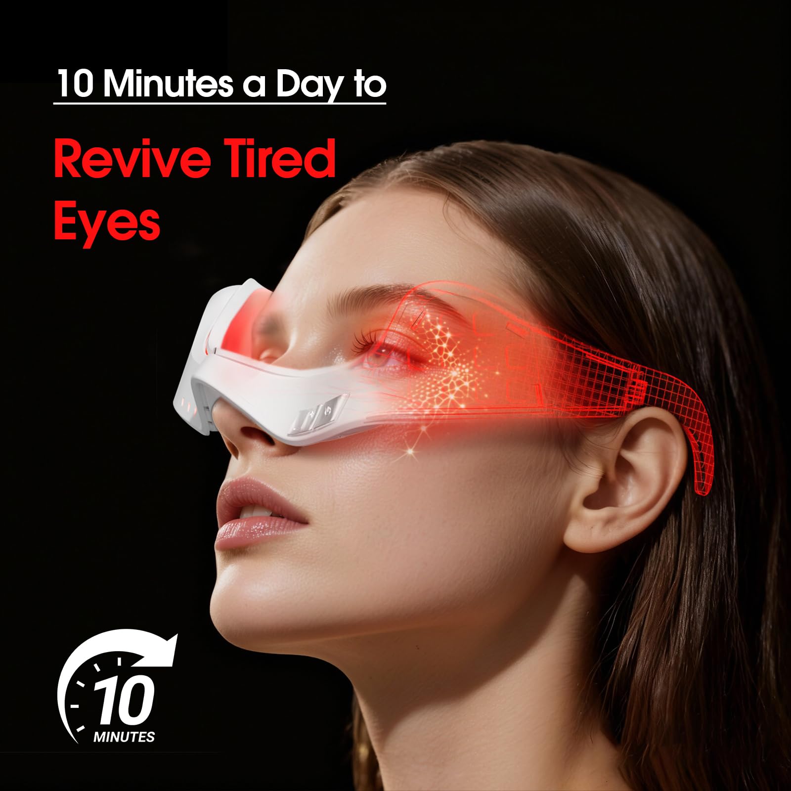 Portable foldable eye mask ready for travel and daily use.