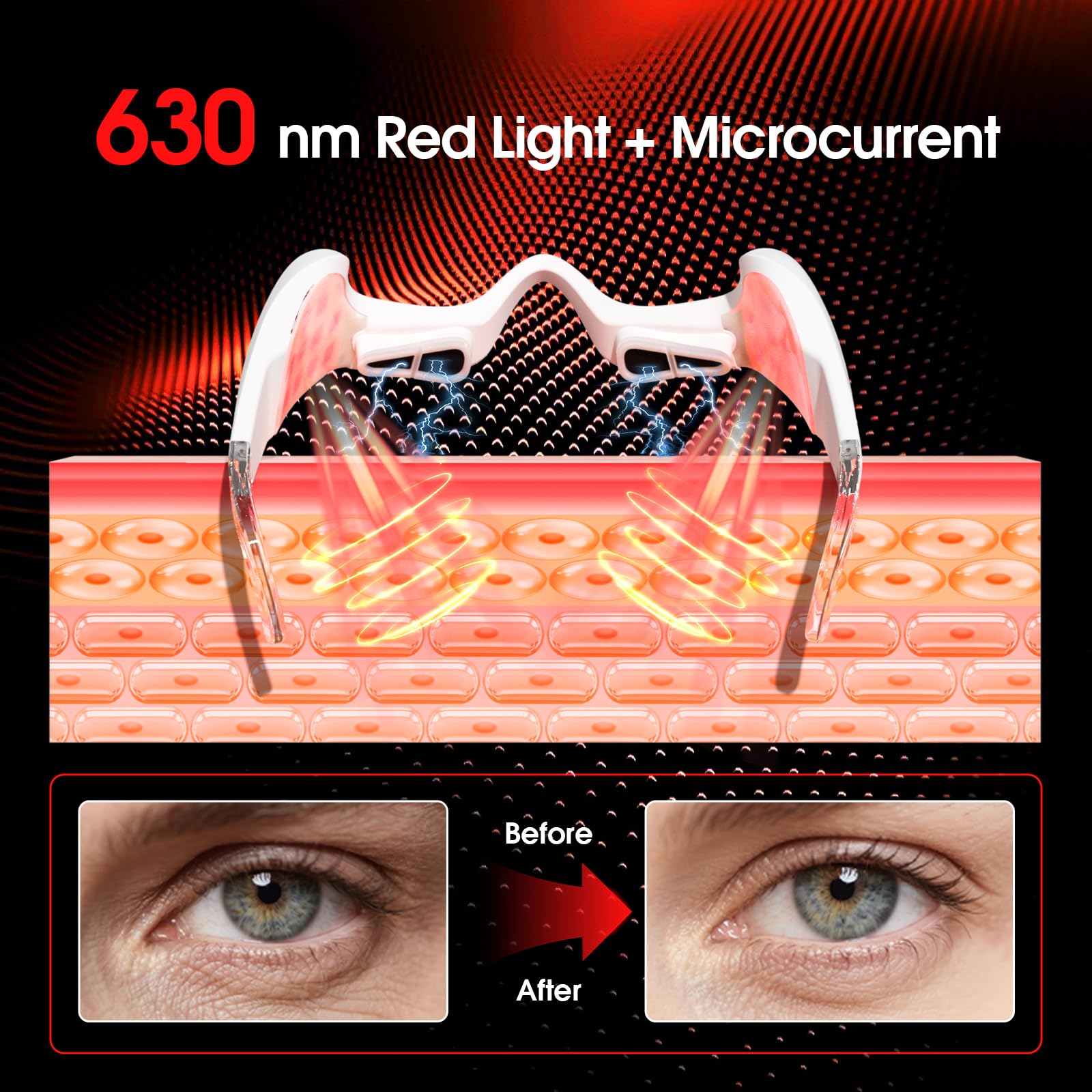 Three-stage intensity with convenient control for safe sessions.