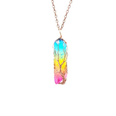 Caiyao Tree of Life pendant with natural quartz promotes balance and positive energy.