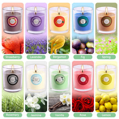 CAKETYCG jasmine candle, 20-pack, delivers uplifting aroma for mornings and relaxation.