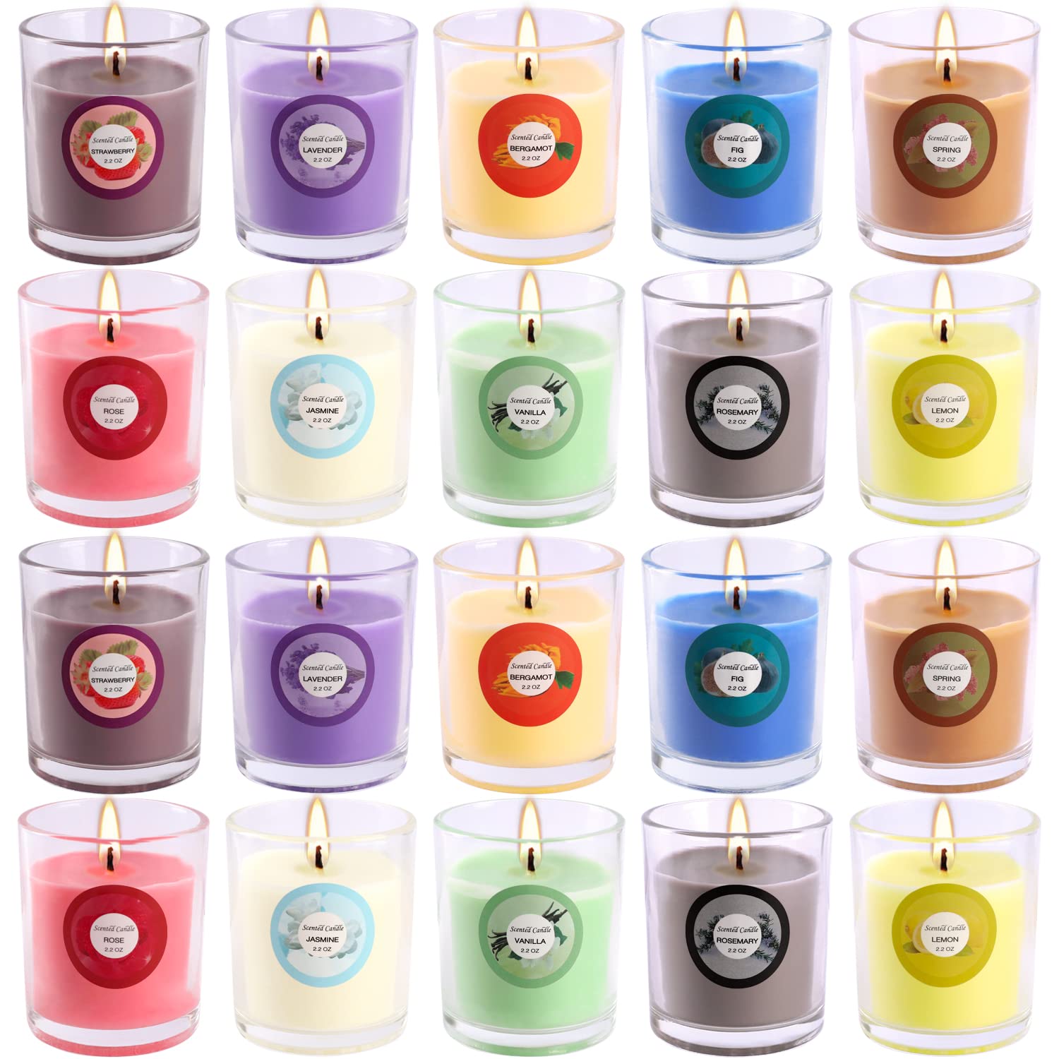 CAKETYCG strawberry candle offers fruity aroma for kitchens and gatherings.