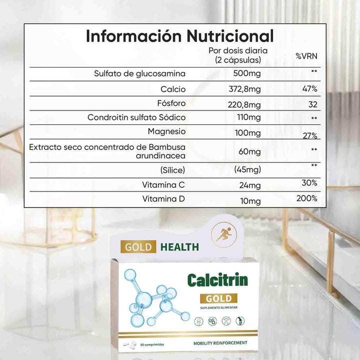 CALCITRIN GOLD clean-label design communicates simplicity and trust.