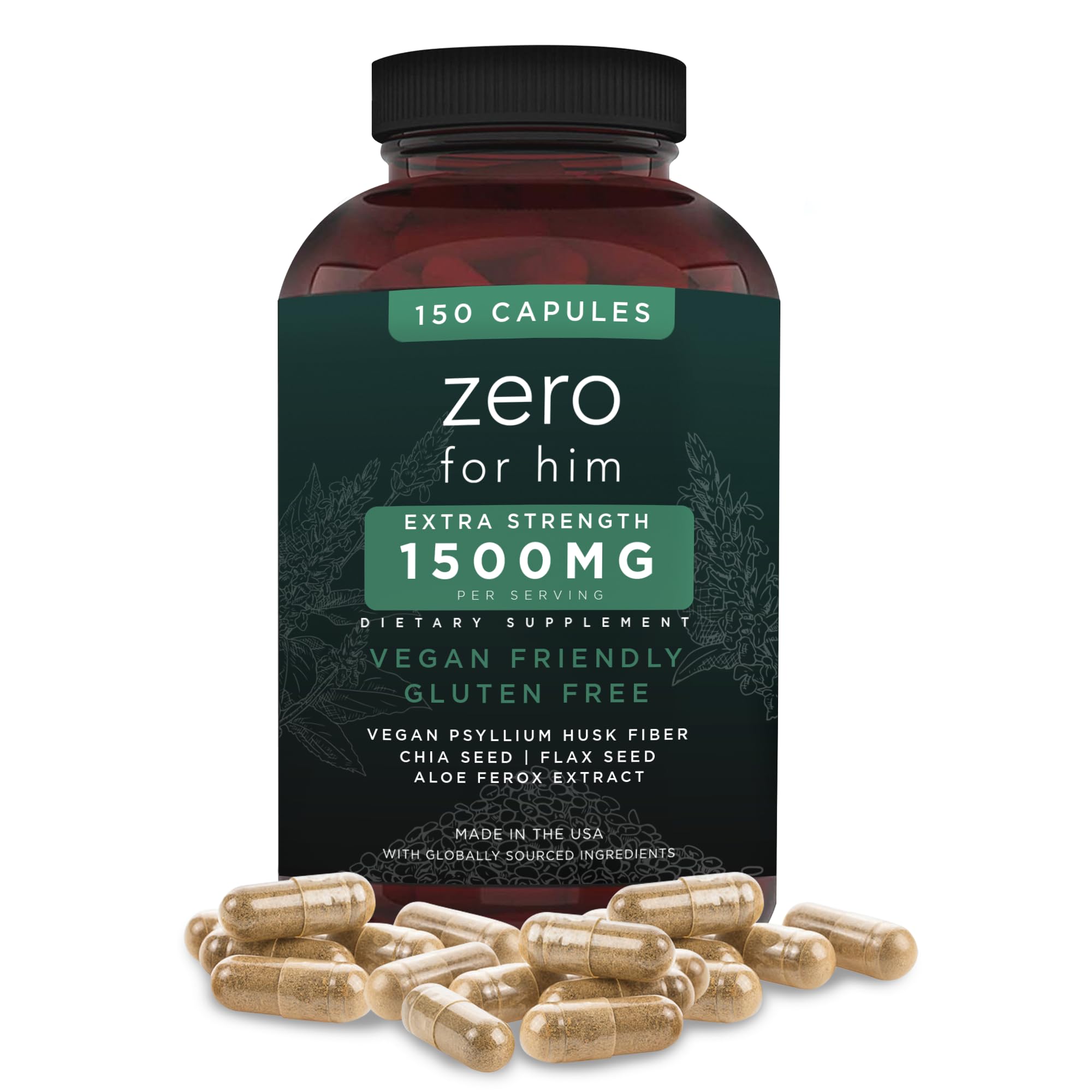 California Basics Extra Strength fiber bottle front for daily support.