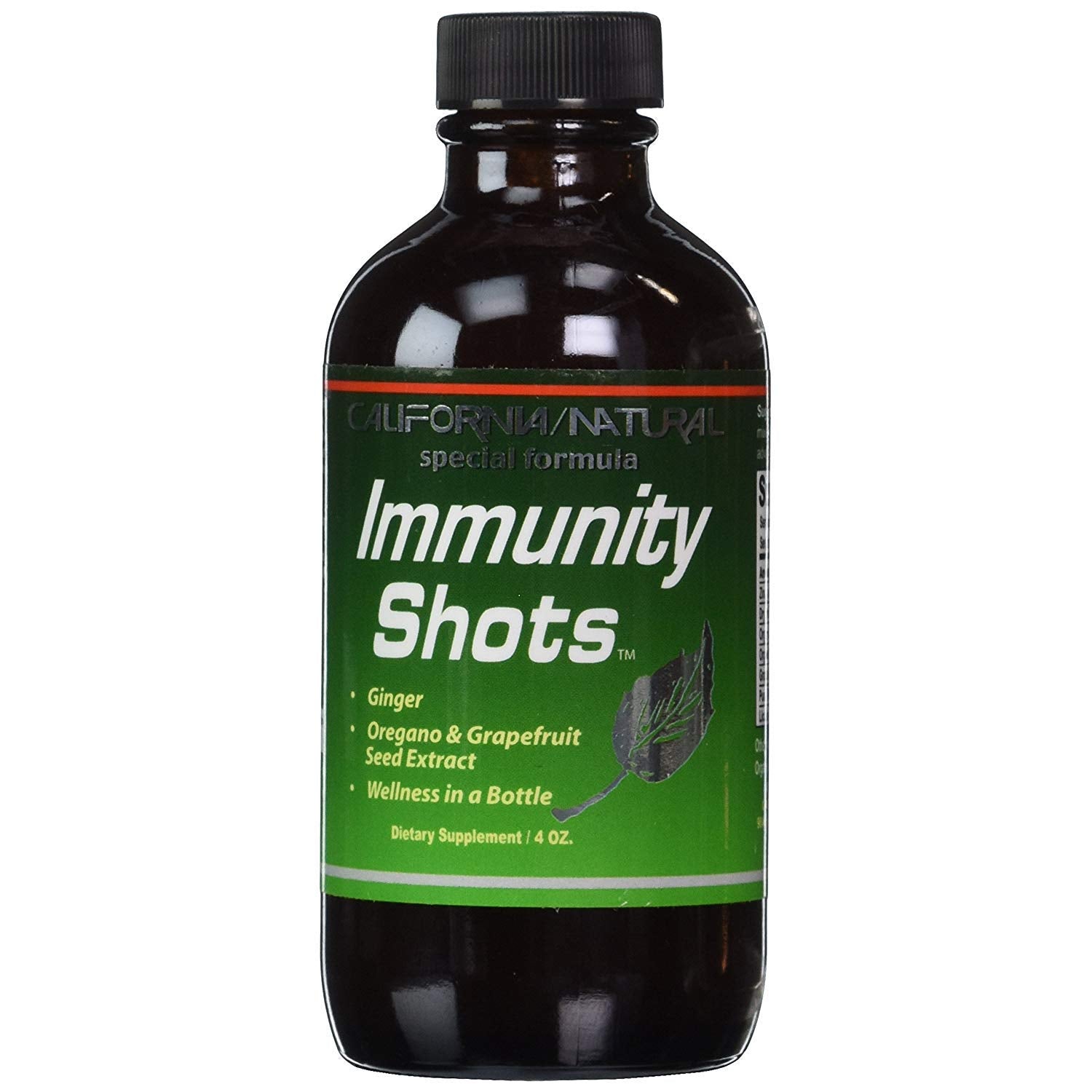 California Natural Immunity Shots with Opti-Zinc ginger and oregano oil for daily immune support