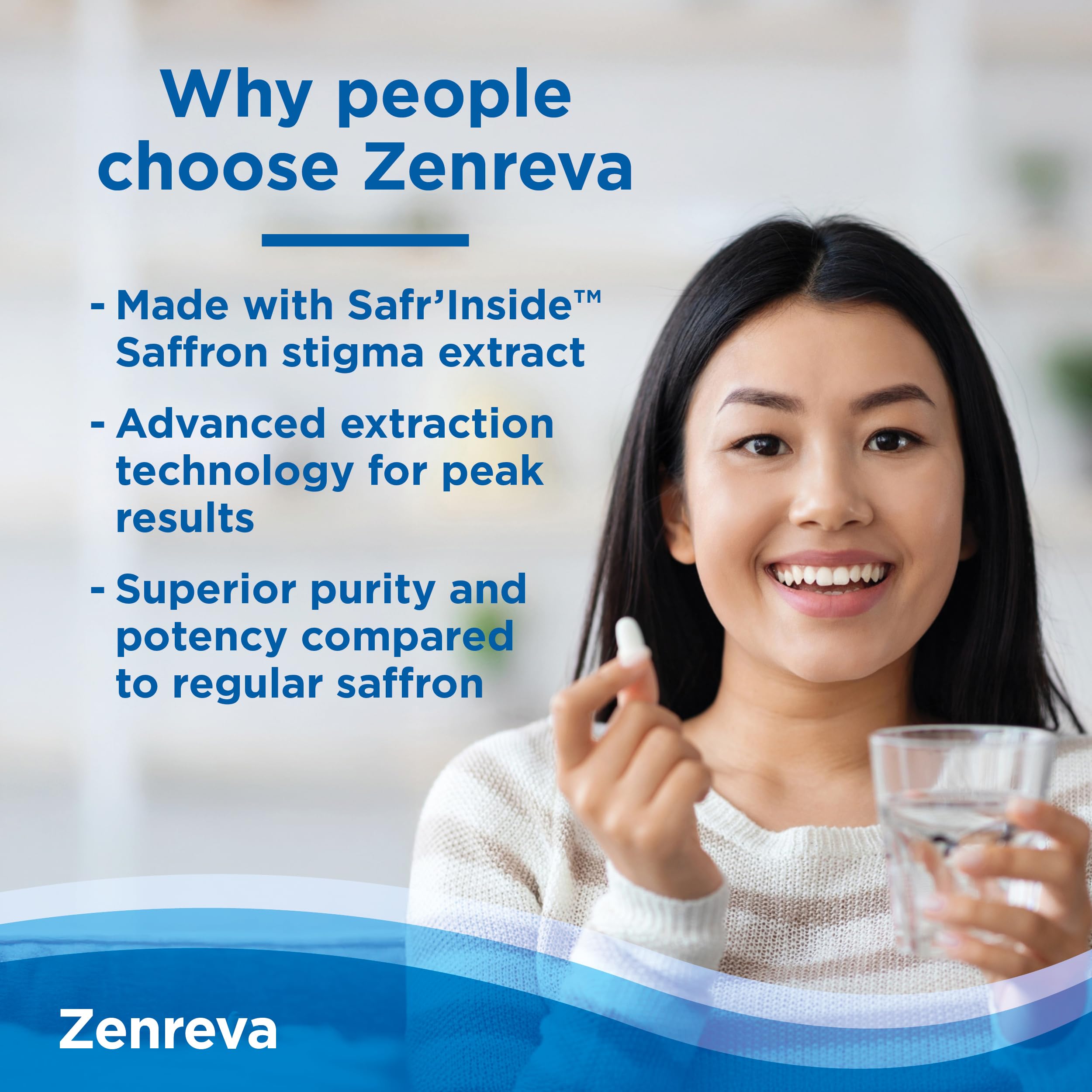 Daily routine shot with Zenreva capsule encourages consistent use.