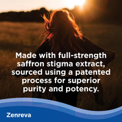 Zenreva packaging box showcases vegan, non-GMO credentials.