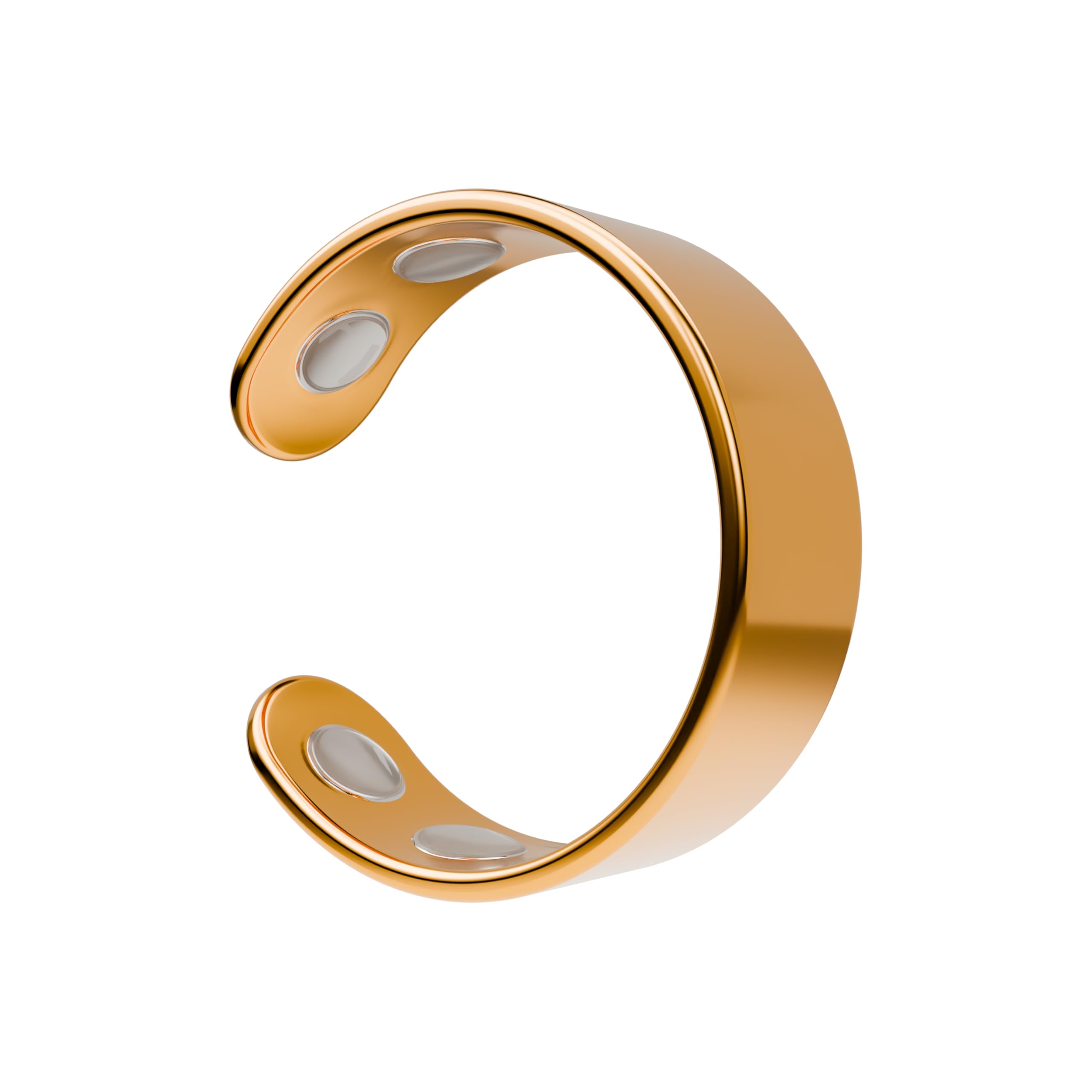 CALMI gold-finish ring with premium look for stylish everyday wear.