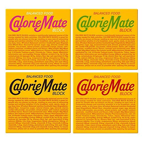 Calorie Mate block with fruit flavor for quick energy on the go