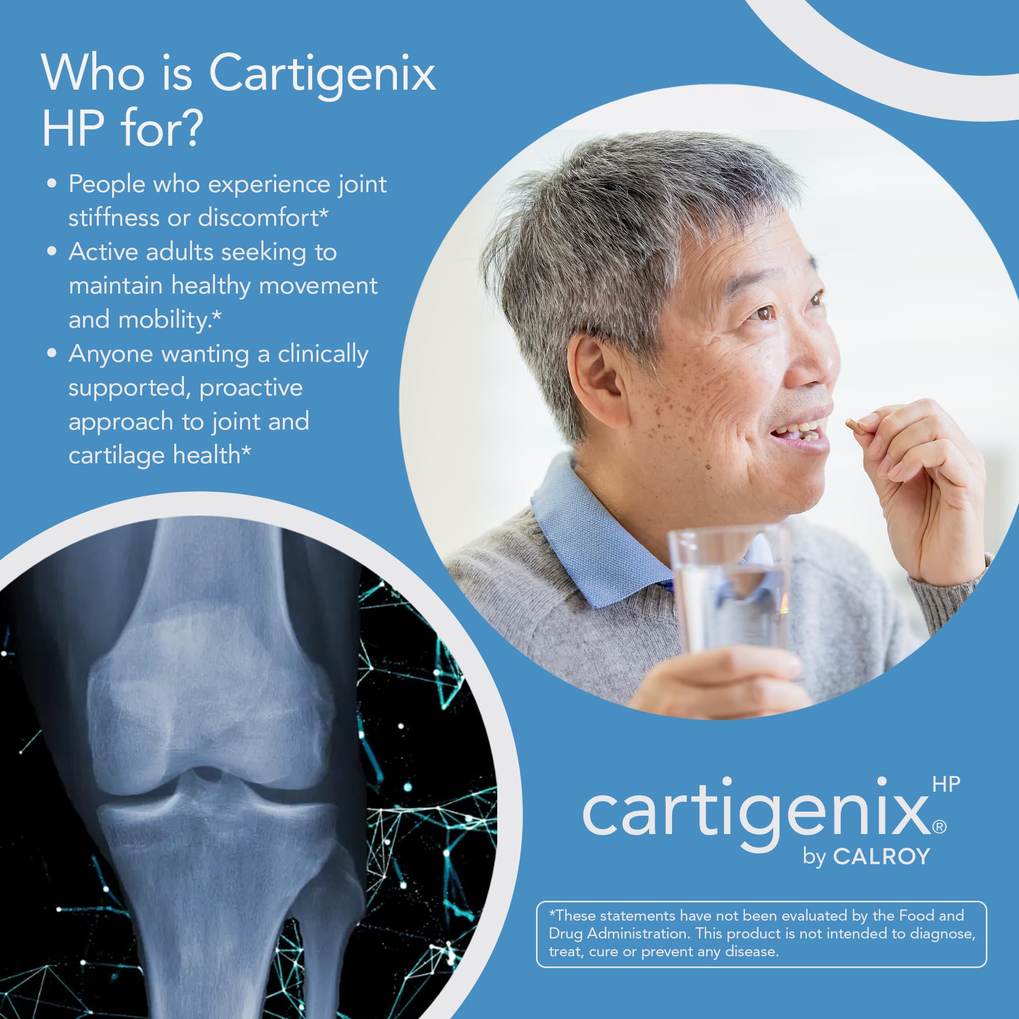 Active lifestyle ready: Cartigenix HP supports mobility during activity.