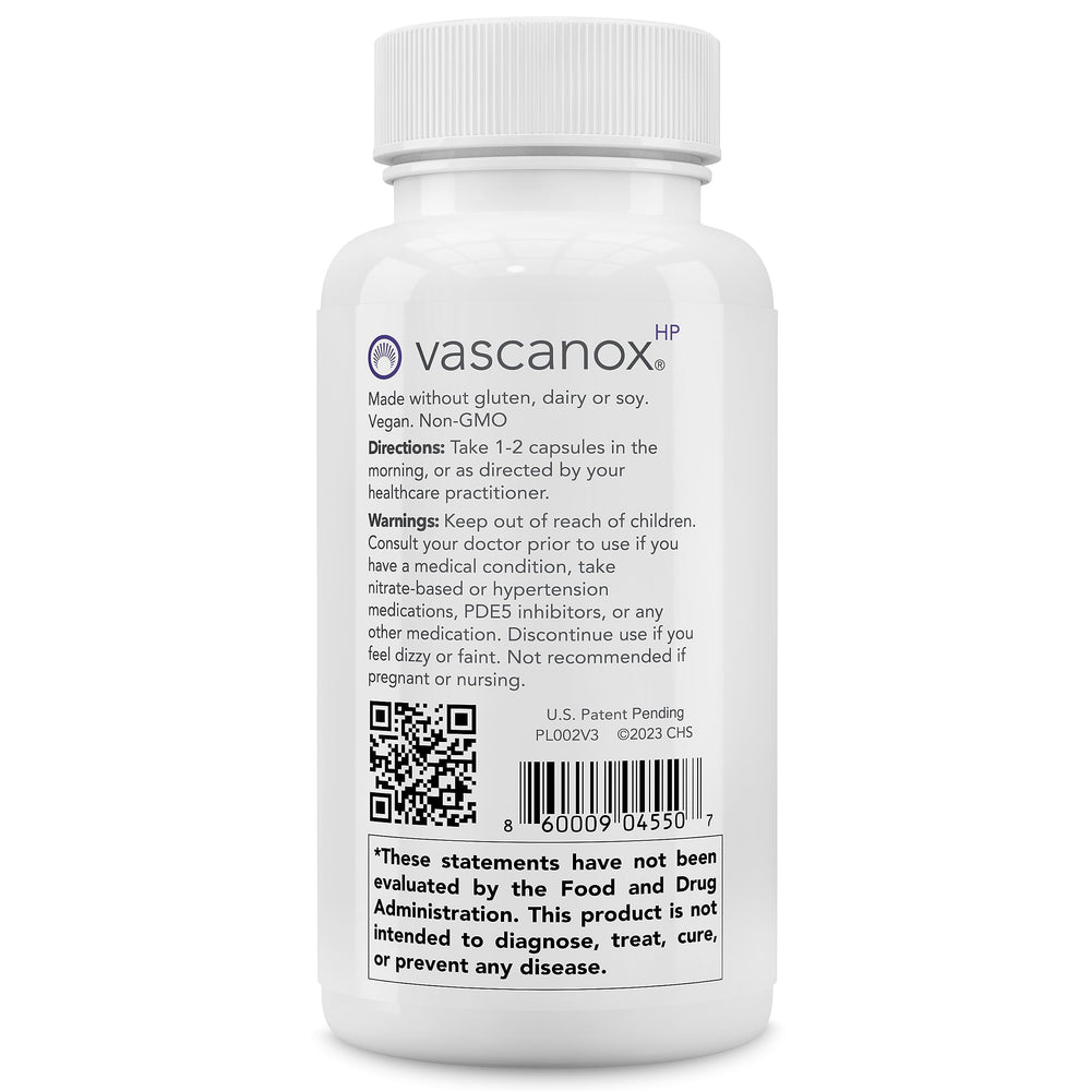 Calroy Vascanox HP packaging box demonstrates trusted manufacturing standards