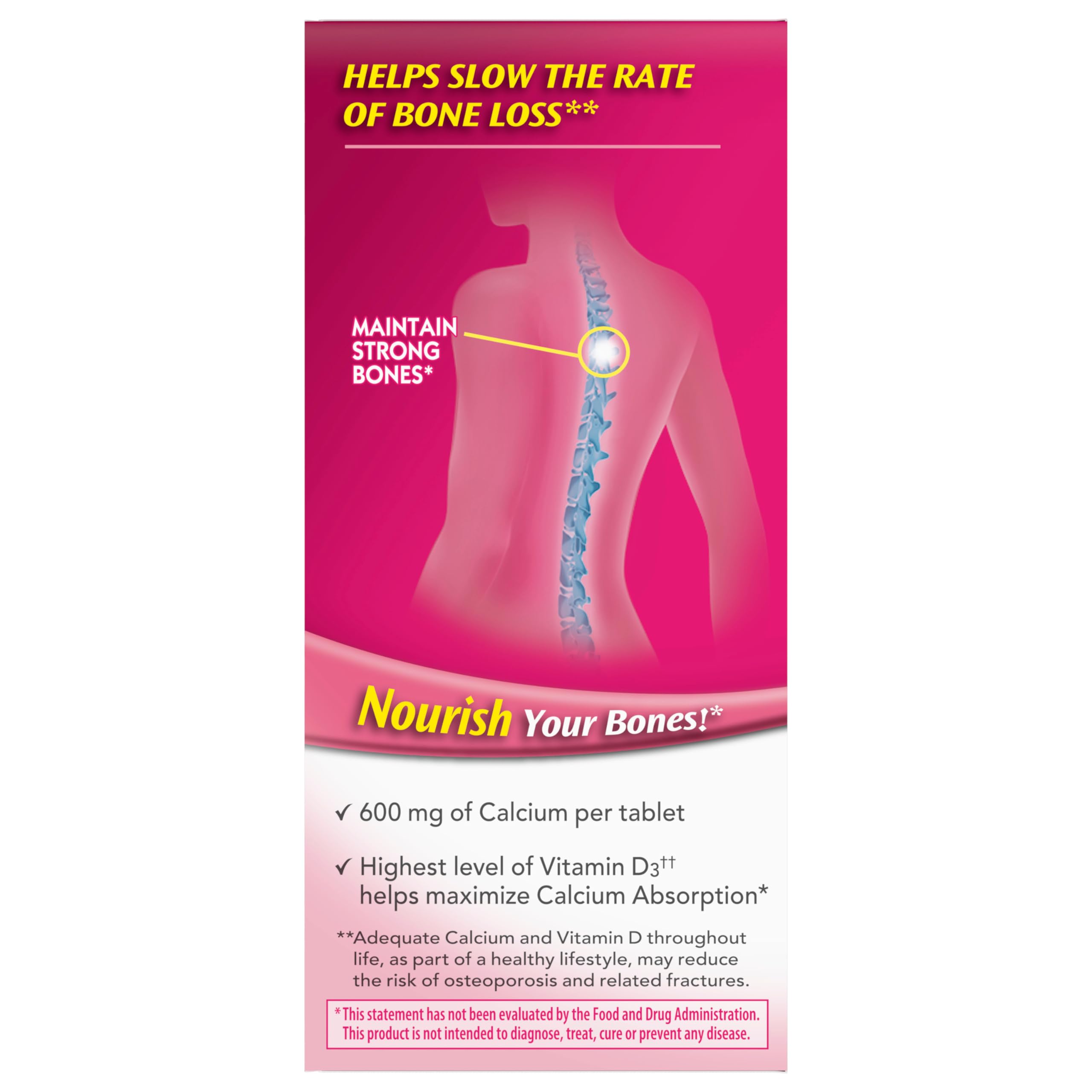 Caltrate 600 Plus D3 sealed packaging for shelf storage.