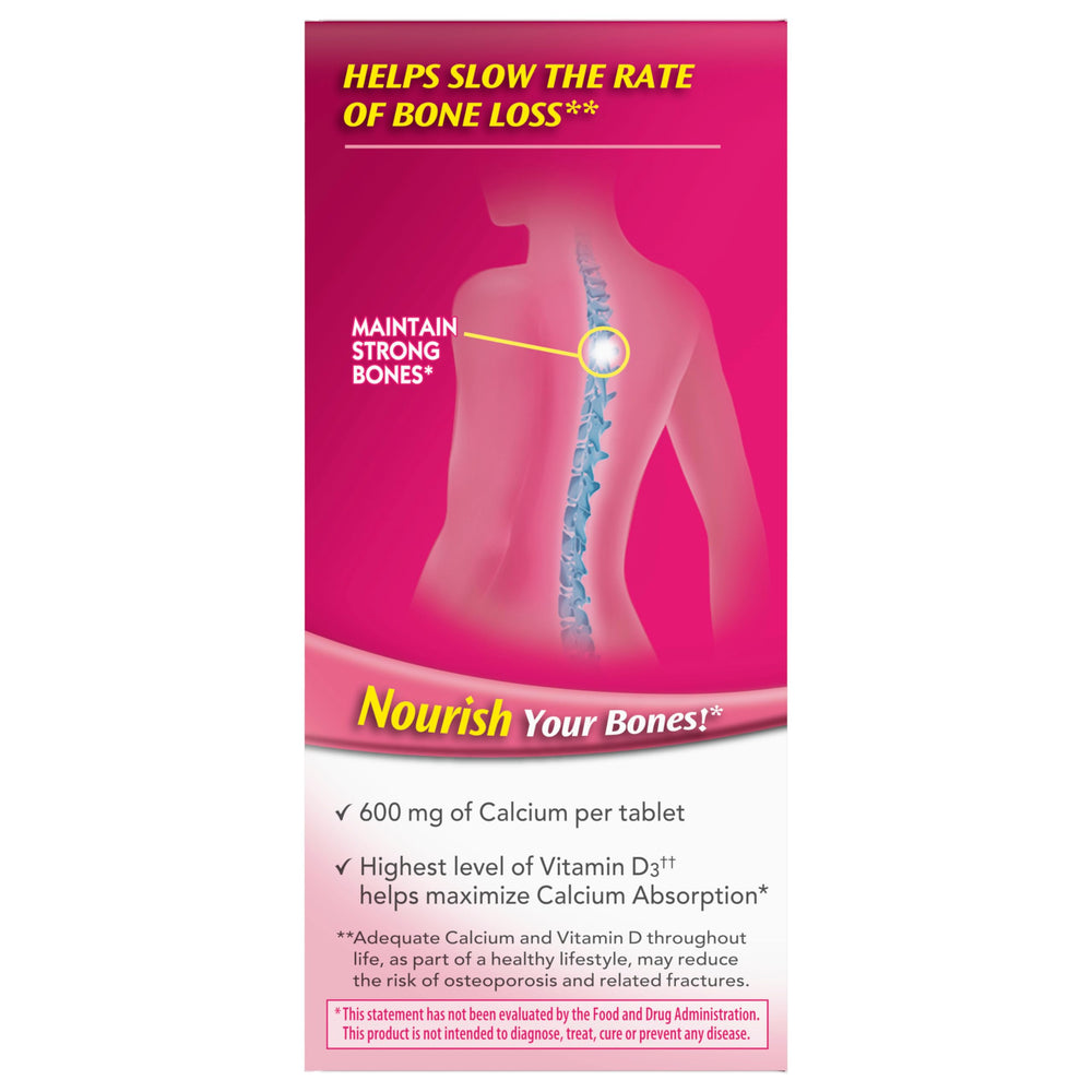 Caltrate 600 Plus D3 sealed packaging for shelf storage.