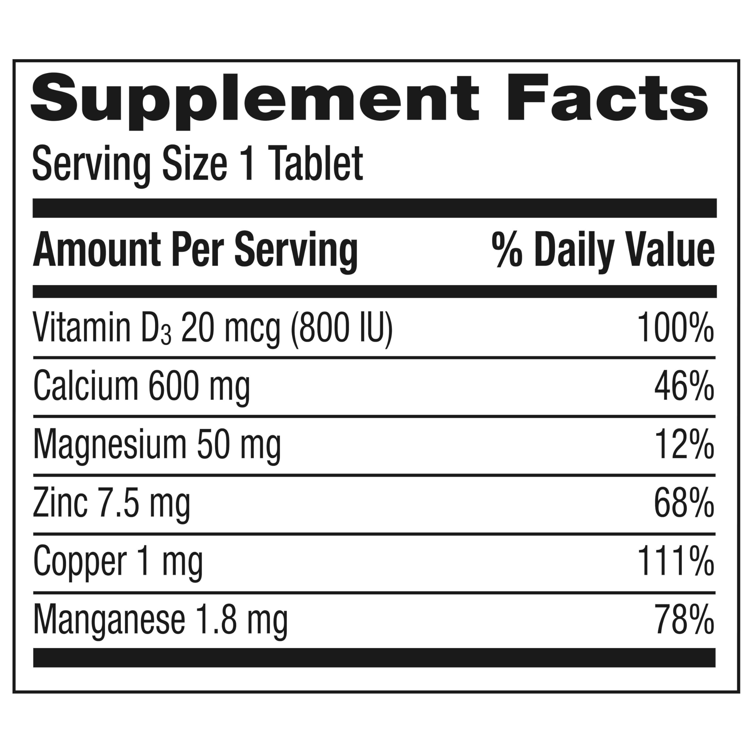 Caltrate bottle with glass suggests easy daily routine