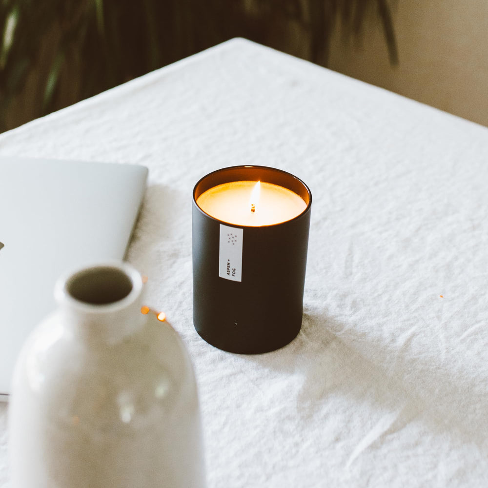 Aspen & Fog creates a refined ambiance in any room with Calyan Wax Co.